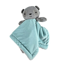 12" Koala Baby 2018 Geoffrey BabiesRUs Aqua Lovey Knit Velour Soother Blanket