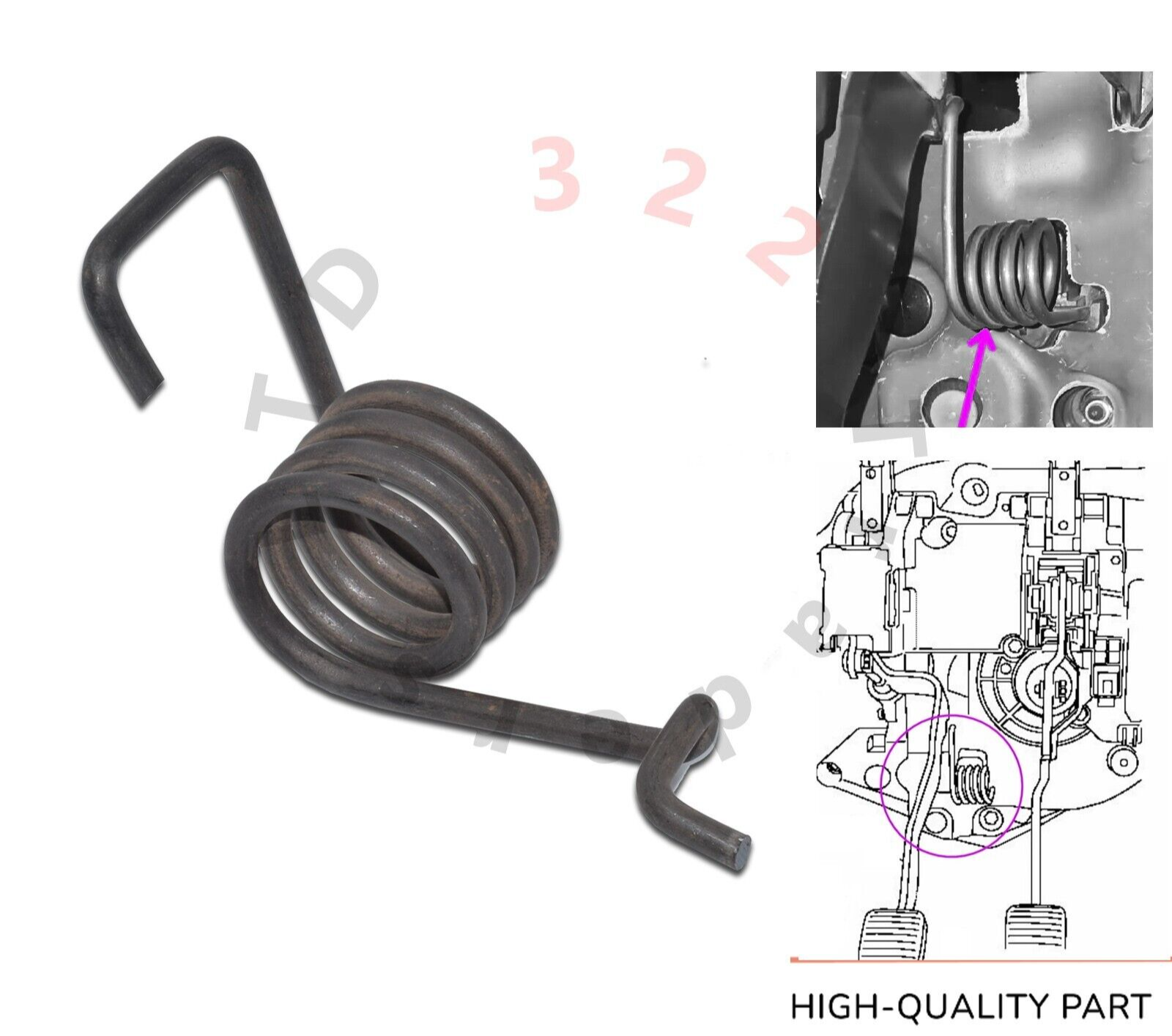 VAUXHALL COMBO Clutch Pedal Assist Spring MK4 2012 - 2018