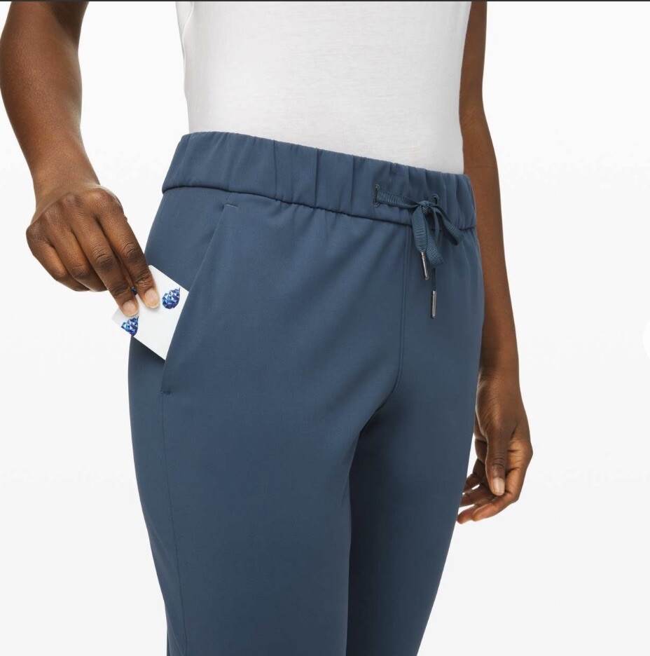 Lululemon womens On the Fly 7/8 Pant blue size 4 | eBay