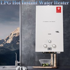 16L/32KW Propane Warmwasserbereiter Durchlauferhitzer Boiler Warmwasserspeicher