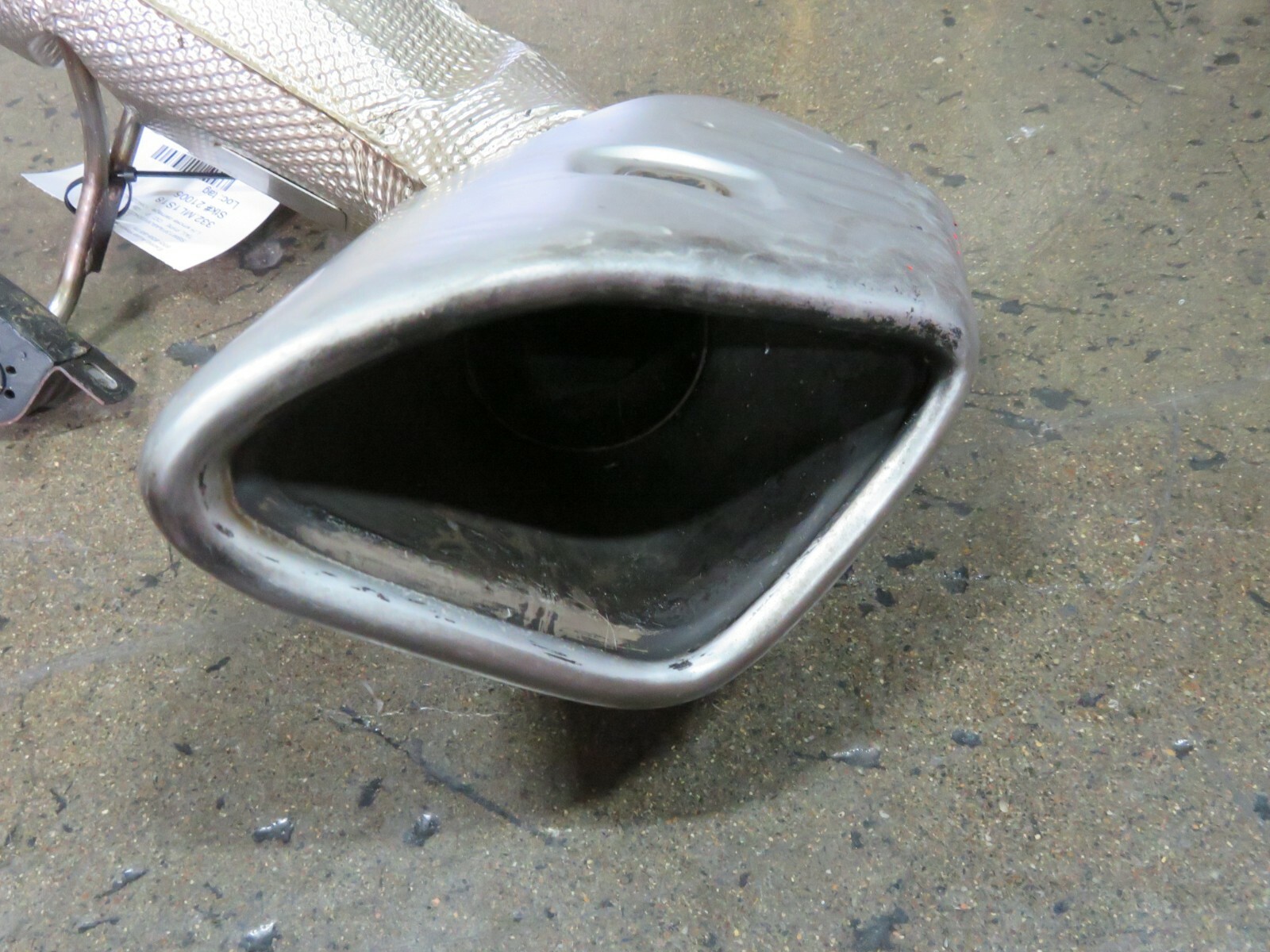 McLaren 570S, LH, Left Tail Pipe, Used, Smoke Damage, P/N 13H0258CP