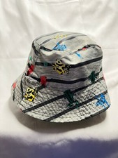 UV Skinz- Toddler Bucket HAt- Gray with Frogs