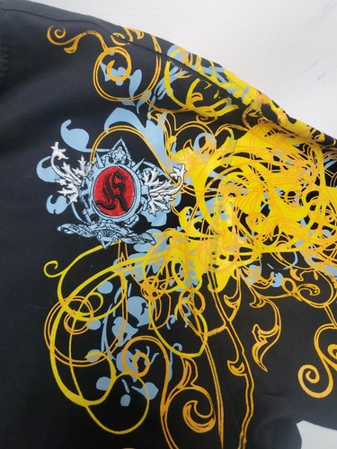 Camiseta Kanji Premium Los Angeles XL Negra Dorada Tatuaje Gráfico Para Hombre - Imagen 2 de 10