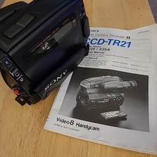 Sony CCD-TR21 Video 8 Camcorder Black Pre-owned See Description