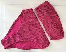 Tabitha Brown Target Two Piece Swim Pucker Pink Two Tone Bandeau Bikini