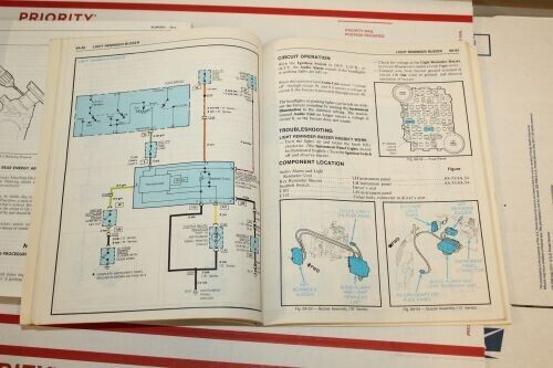 Original 1982 GMC Caballero Service Manual X-8231 w/ X-8231A Supplement Excelle - Bild 4 von 7