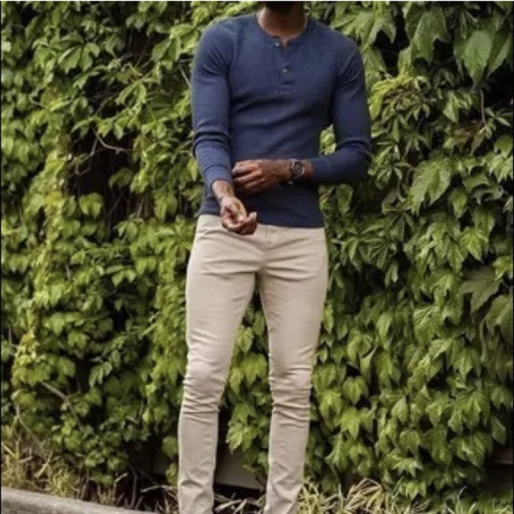 $250 rag & bone mens Gregory Henley Sweater Navy Melange Sz Large But Fits Small - Image 4 of 4