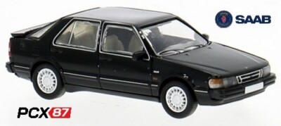 Saab 900 CC Limousine 4-Türer (1985) schwarz - Baureihe PCX87 - Maßstab 1:87 - HO