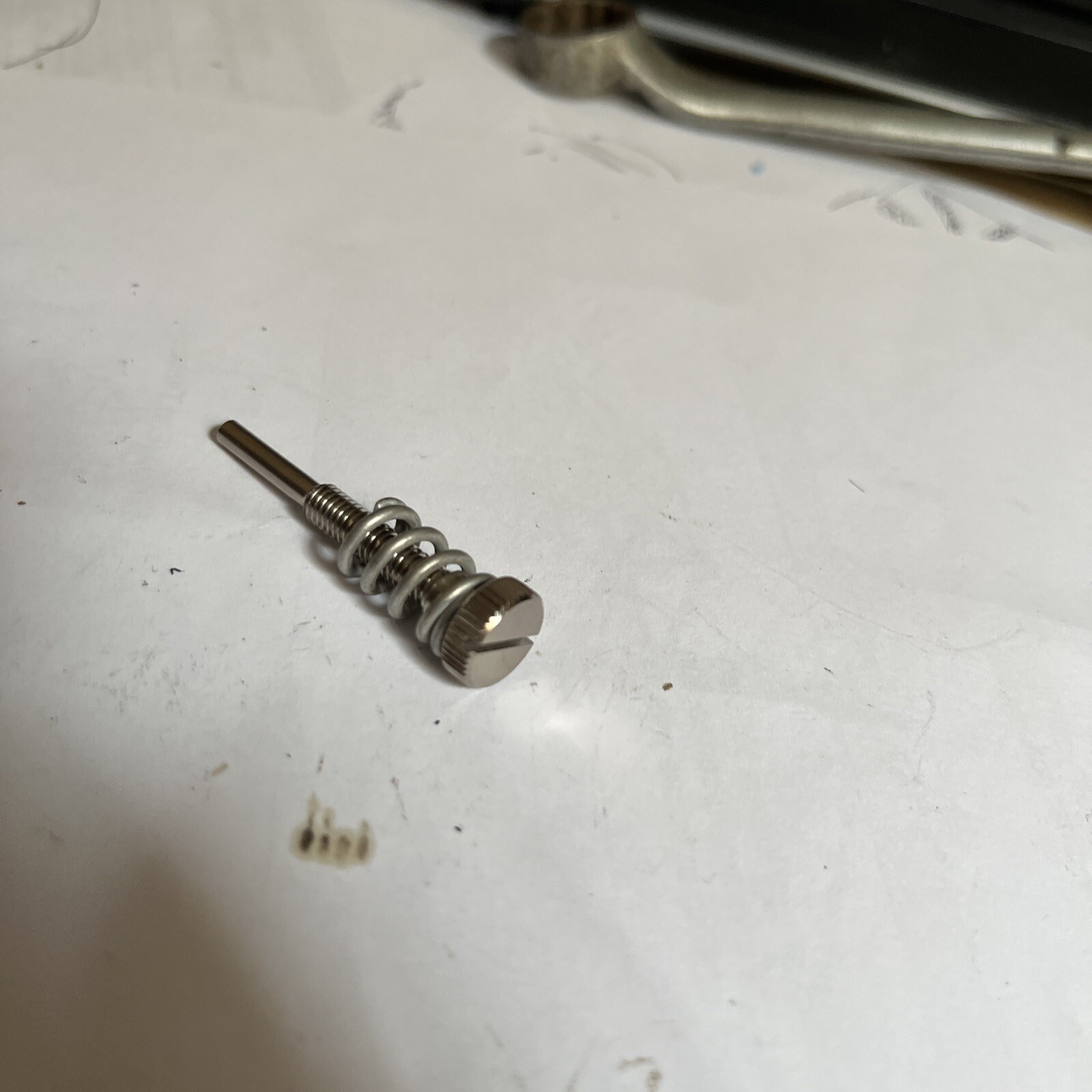 AMAL 375 376 389 689 MONOBLOC CARB THROTTLE stop SCREW 376/068 &SPRING