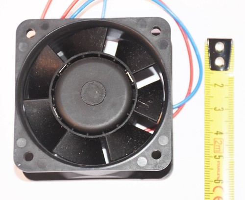 RS 501-913 12V DC 60mmSquare x 25mm Fan 42M3/Hr 23CFM High Quality PAPST - Picture 3 of 4