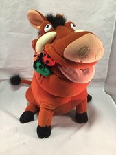 Disney Lion King Pumba Warthog Plush Attached Bugs in Mouth 16
