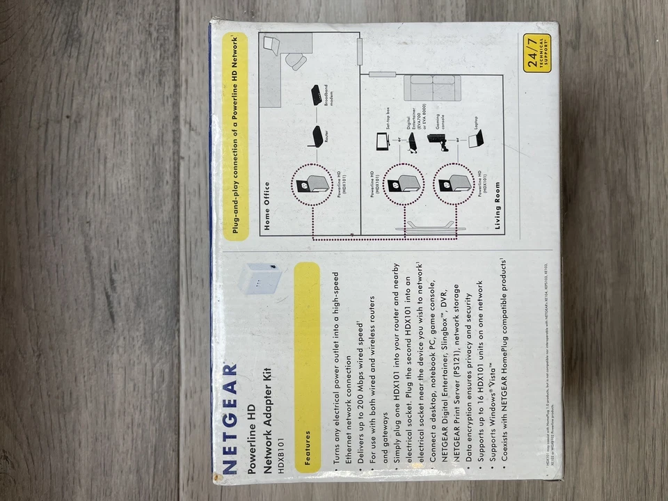 New Sealed Netgear HDXB101 Powerline HD Network Adapter Kit - Image 2 of 4