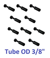 Composite Plug Connector Tube OD 3/8" Push To Connect Pneumatic Plug 10 Pieces