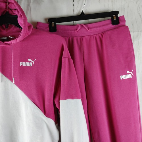 Puma Size S Hoodie Top M Pants Multicolor 2pc Active Wear Sweatsuit Set w/Pocket - Picture 2 of 18