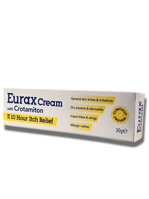 Eurax Rapid Itch Relief Cream 30g, Helps Stop Itching Fast