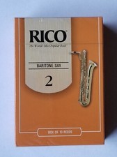 NEW RICO BARITONE SAXOPHONE REEDS STRENGTH 2 10 BOX