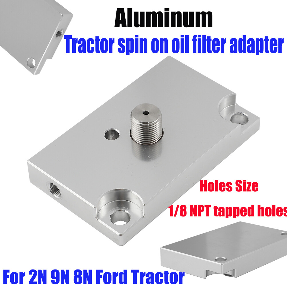 Filter Adapter Bolt On 1/8 Npt Tapped Hole For 2n 9n 8n Ford
