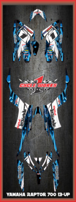 Graphics Kit for YAMAHA RAPTOR 700 (2013-2023) 700R CUSTOM Decal KIT GHOST