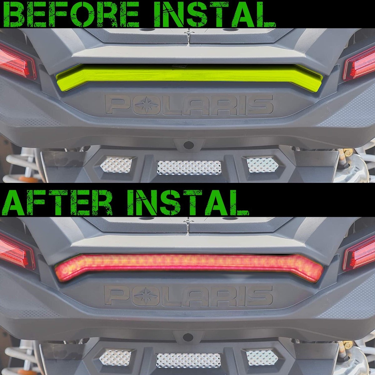 Ford Ranger Led Rückleuchten Polaris RZR LED Fang & Rear Accent Brake Light For 2019+ Turbo, Turbo S