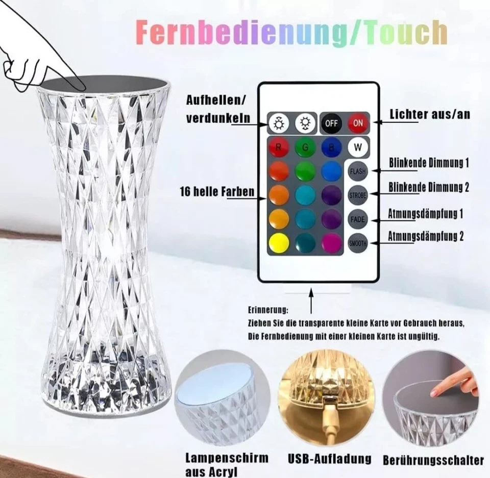  Crystal Touch Lamp - Immagine 3 di 4