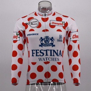 long sleeve cycling jersey retro