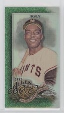 2022 Topps Allen & Ginter Chrome Mini Green Refractor 78/99 Monte Irvin HOF 8cx