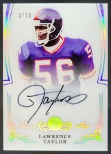2017 Leaf Pearl Lawrence Taylor Auto /10 #AU-LT1 MV