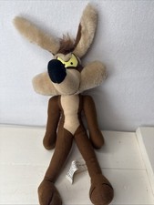 Vintage 1997 Ace Looney Tunes 15  Wile E. Coyote Plush Stuffed Toy