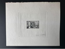 France 1955 YT 1013 Epreuve d'artiste ETAT Thimonnier Inventeur René Cottet