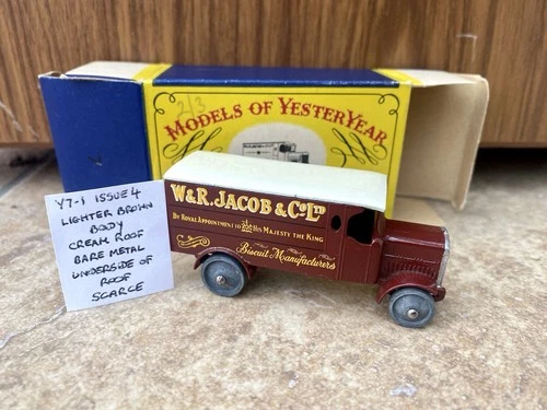 MATCHBOX LESNEY YESTERYEAR Y7-1 LEYLAND “JACOBS BISCUITS” ISSUE 4* SCARCE *NMIB*