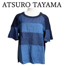 Atsuro Tayama Flared Sleeve T Shirt BLUE Women's