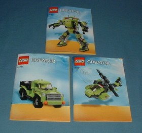 CREATOR, POWER MECH SET 31007 (3 IN 1) - LEGO - 2013 - USED W/ MANUALS