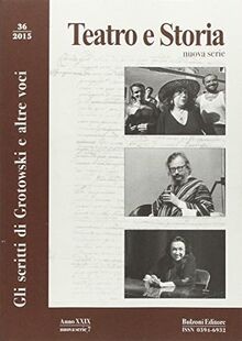 Teatro E Storia. Vol. 36 von Bulzoni | Buch | Zustand sehr gut