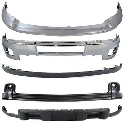 New Front Bumper Chrome Steel Kit For 2011-2014 Chevrolet Silverado 2500/3500 HD