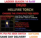 ✅PC PS4 PS5 XBOX SWITCH✅ LADDER Druid Torch Diablo 2 Resurrected Items D2R