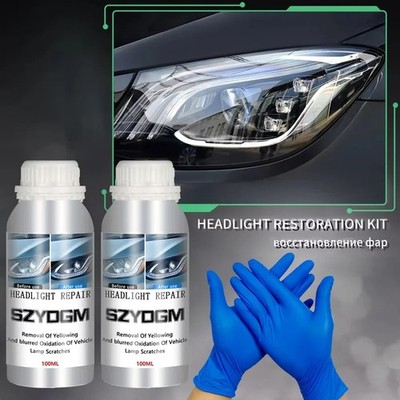 Scheinwerfer Restauration flüssiges Polymer 100ml Nachfüller für Politursets