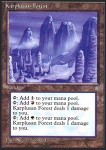Karplusan Forest - Ice Age #337 Rare Land MTG