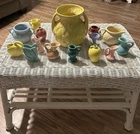 HUGE LOT OF 15! SHAWNEE Pottery Miscellaneous Vases Yellow Pitchers Creamers