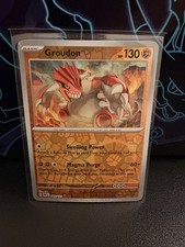 Groudon 049/131 Rare Prismatic Evolutions Pokemon NM Reverse Holo