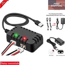 7.4V LiPo Battery Charger USB 2-in-1 for RC Cars Drones Airplanes Boats 1A XH-3P