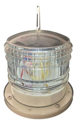 SteadyON or Flashing 2NM IP67 Solar LED Marina Dock Barge Boat Safety Beacon ...