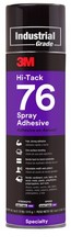 3M Hi-Tack Spray Adhesive 76 Clear 24 fl oz Can Net Wt 18.1 oz  12EA 