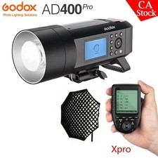 US Godox AD400Pro 400W 2.4G HSS Outdoor Flash 95cm Grid Softbox Xpro Trigger