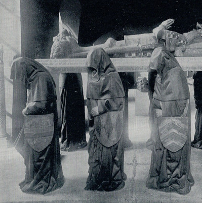 Tomb of Philippe Pot Louvre Gallery Paris Medieval Sculpture 1892 Antique Print