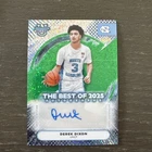 2025-26 Bowman Best U Green Mini Diamond Auto Derek Dixon /99 UNC TarHeels