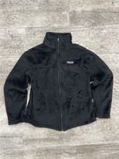 Patagonia Fleece Pullover Zip Up Jacket Size XS Black