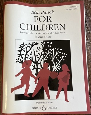 BELA BARTOK FOR CHILDREN Piano Solo Complete Vols. 1 And 2 Definitive Edition PB