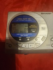 VINTAGE all original SHARP MINIDISC WALKMAN RECORDER MD-MT15, Works very well