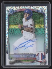 2025 Bowman #CPA-CFR Cody Freeman Chrome Auto Speckle /299