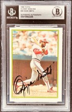 Ozzie Smith autograph signed Cardinals 1986 Topps Glossy All-Stars card BAS slab